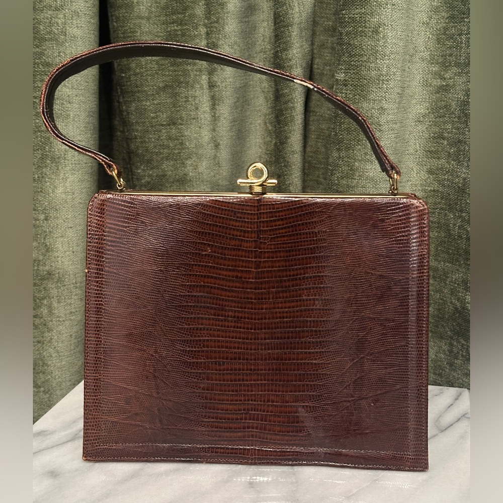 Vintage Escort Brown Leather Handbag